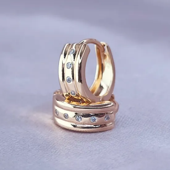 Imagen de Huggie Tres Barbadas de Oro