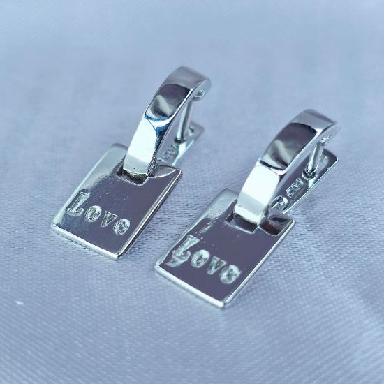 Imagen de Arete Placa Love