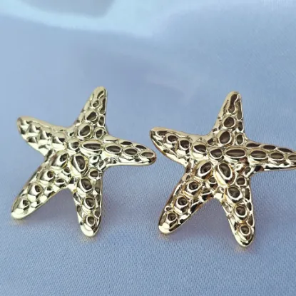 Imagen de Arete Estrella de Mar con Flor