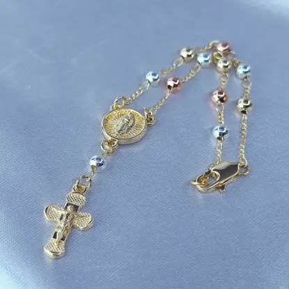 Imagen de Pulsera Decenario Linda Guadalupe Talla 1903