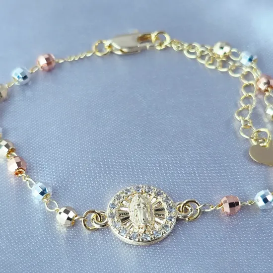 Imagen de Pulsera Corazón de Guadalupe Talla 1802