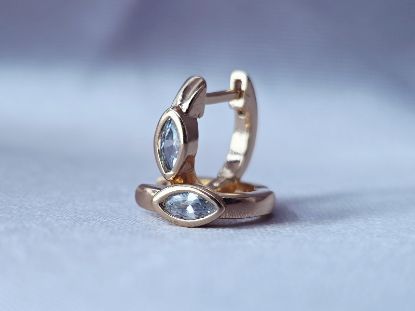 Picture of Crystal Teardrop Huggie