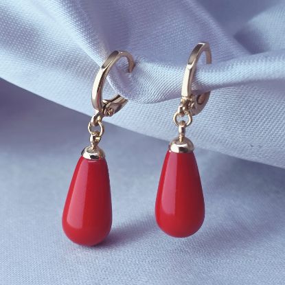 Picture of Red Drop Earring