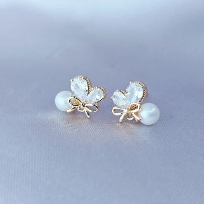 Imagen de Broquel Mariposa Moño con Perla Exquisita