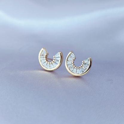 Picture of Letter "C" Shape Buckle with Zirconia