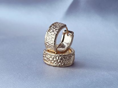 Picture of Huggie Textured Gold