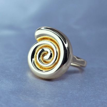 Imagen de Anillo Caracol de Oro 