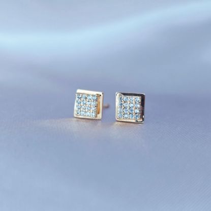 Imagen de Broquel Cuadro de Oro y Centro Brilloso