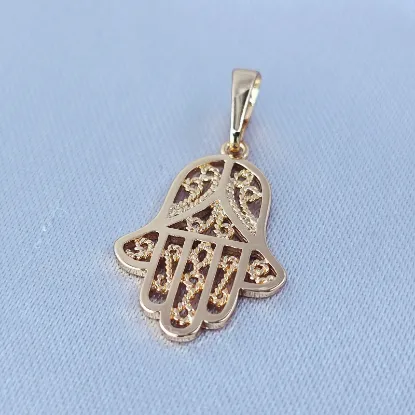 Imagen de Dije Hamsa de Oro