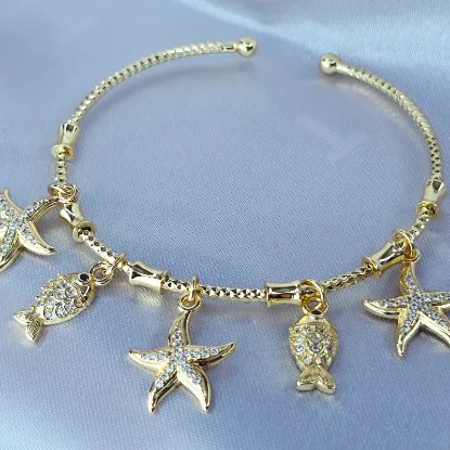 Imagen de Brazalete Peces y Estrellas  2102