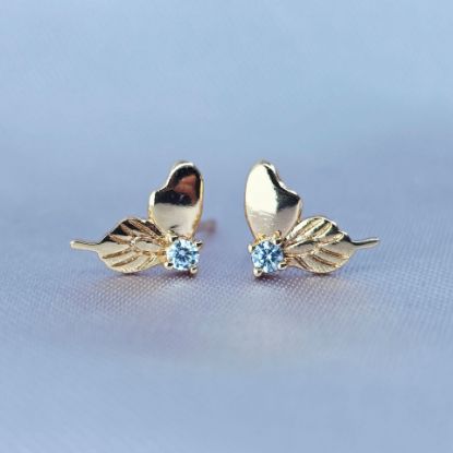 Imagen de Broquel Alas de Oro y Circonia