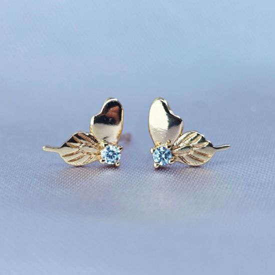 Imagen de Broquel Alas de Oro y Circonia