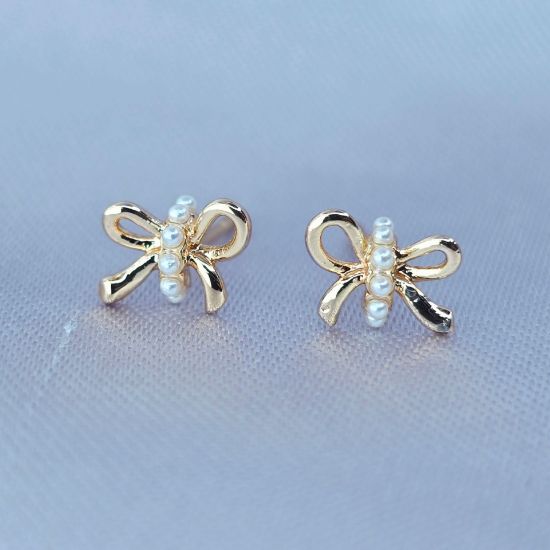 Imagen de Broquel Moñito con Perlitas Mamá