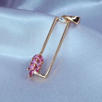 Imagen de Dije Hojitas Rosas