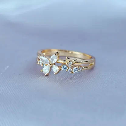 Imagen de Anillo Mariposa y Pequeña Mariposa