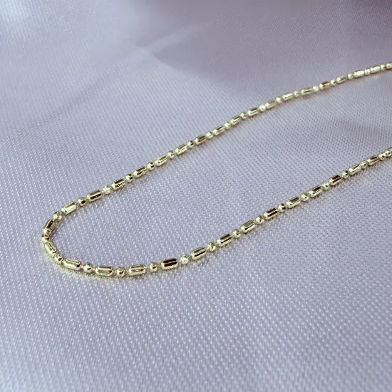 Imagen de Cadena Tejido Punto y Coma Oro Amarillo  4501