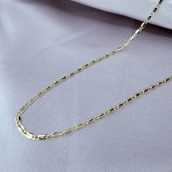 Imagen de Cadena Marinero o Ancla Plana Oro Amarillo  6001