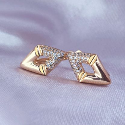 Picture of Huggie Ring with Diamond Design