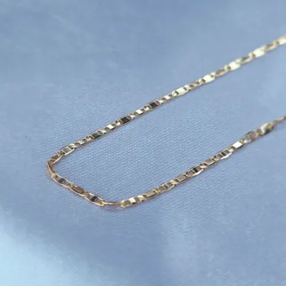 Imagen de Cadena Tejido Gucci Dos Centros Oro Dorado Talla 4501