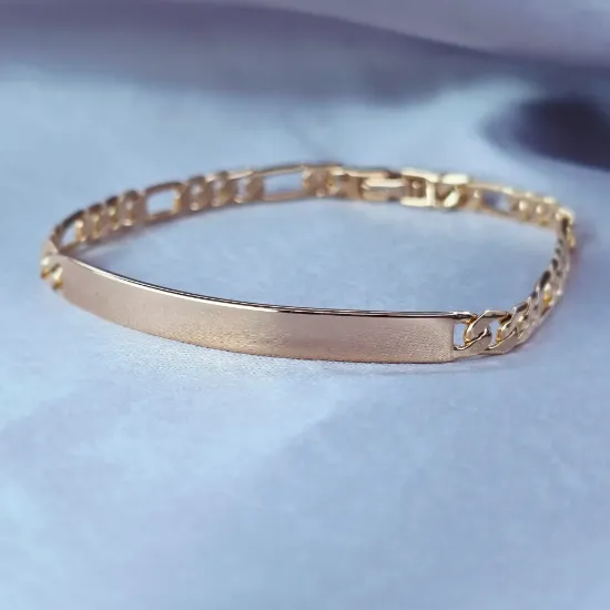 Imagen de Pulsera Esclava Cartier o Fígaro Oro Dorado Talla 1905