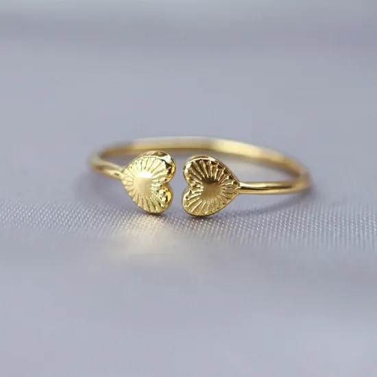 Imagen de Anillo Dos Corazoncitos  7