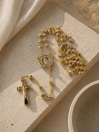 Imagen de Collar Rosario Fe Guadalupana Talla 5203