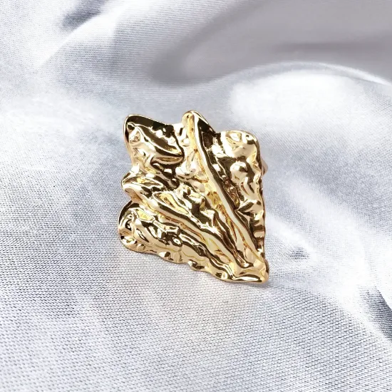 Imagen de Anillo Hoja Martillada  8