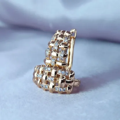 Picture of Braid with Zirconias Huggie