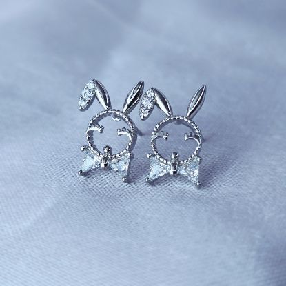 Picture of Happy Bunny Stud Earring