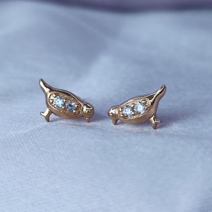 Picture of Gold Bird Stud Earring