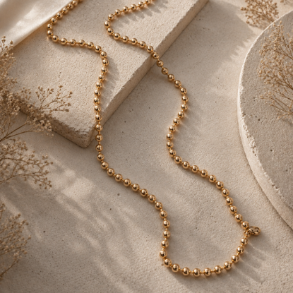 Picture of Beads or Faceted Spheres Circles Chain Size 6003