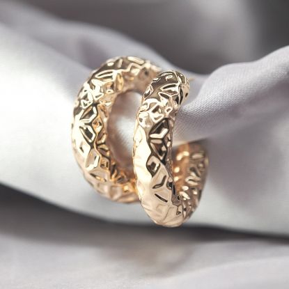 Picture of Divine Geometry Hoop Earrings