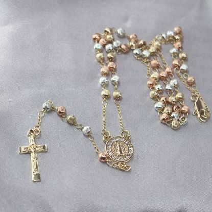Picture of Saint Benedict Holy Faith Rosary Necklace Size 5104
