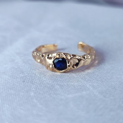 Imagen de Anillo Semiabierto Punto Azul