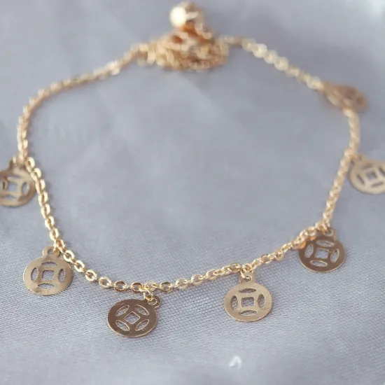 Imagen de Pulsera Tobillera Círculos Dedos  2301