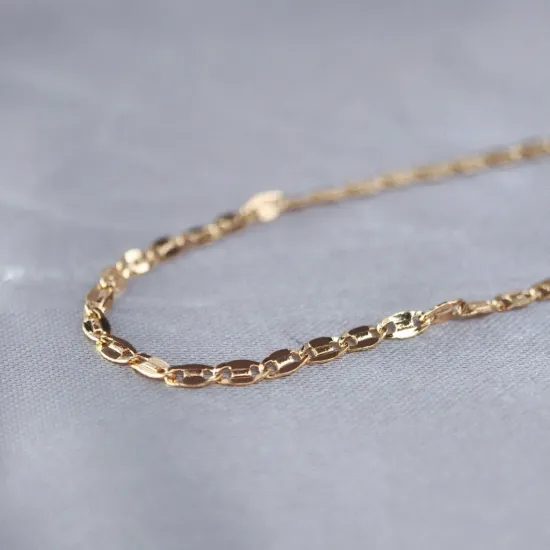 Imagen de Cadena Eslabones Gucci Centro Espejo Oro Dorado  4402
