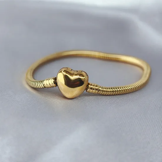 Imagen de Pulsera Topo Broche Corazón  1503