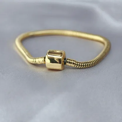 Imagen de Pulsera Esclava Topo Broche Barril  1503