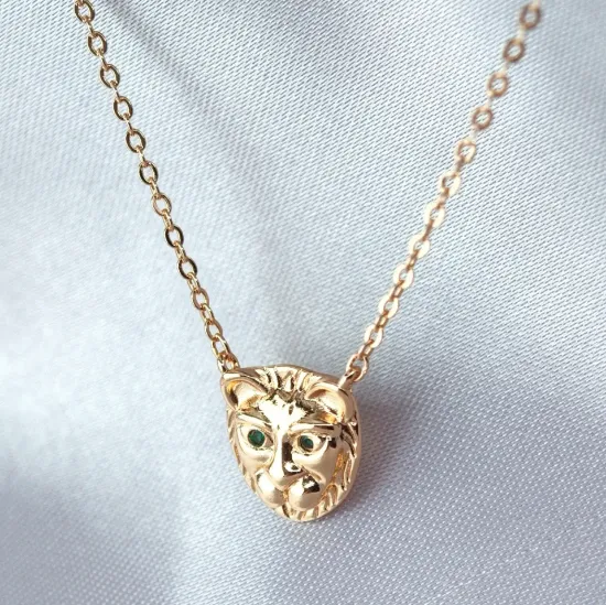 Imagen de Collar León Ojos Esmeralda  4010