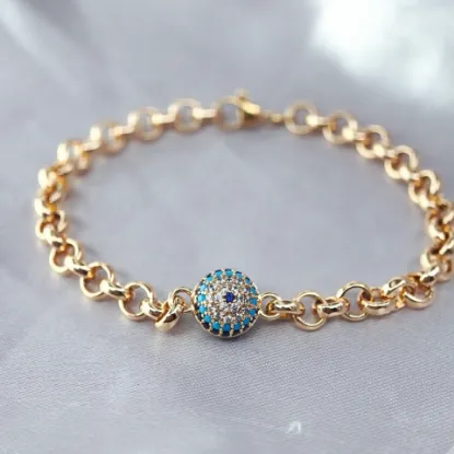Imagen de Pulsera Esférico Ojo Turco  1905