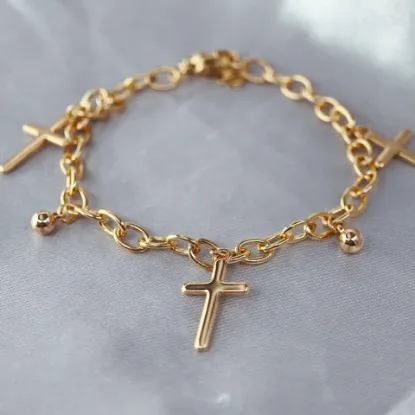 Imagen de Pulsera Tres Cruces  1704