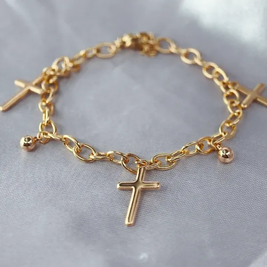 Imagen de Pulsera Tres Cruces  1704