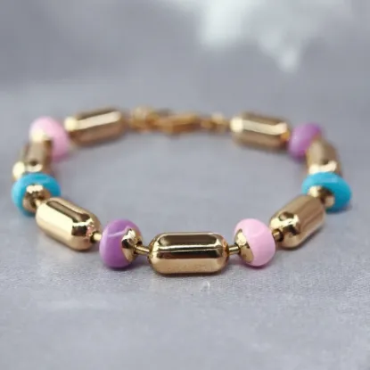 Imagen de Pulsera Puntos de Colores y Comas  1709
