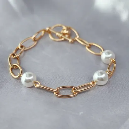 Imagen de Pulsera Perlas de Mar y Cola de Sirena  1806