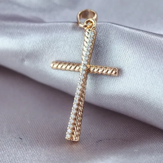 Imagen de Dije Cruz de Circonias