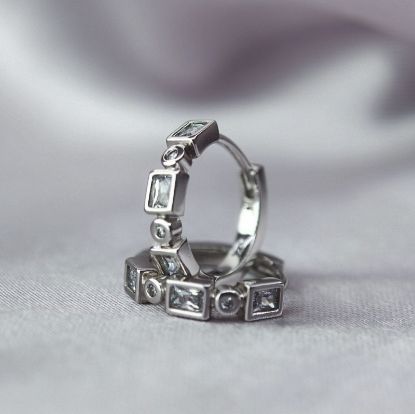 Imagen de Huggie Rectángulos y Puntos Brillosos