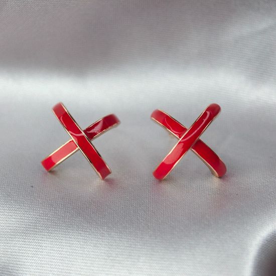 Imagen de Arete Glamour Rojo