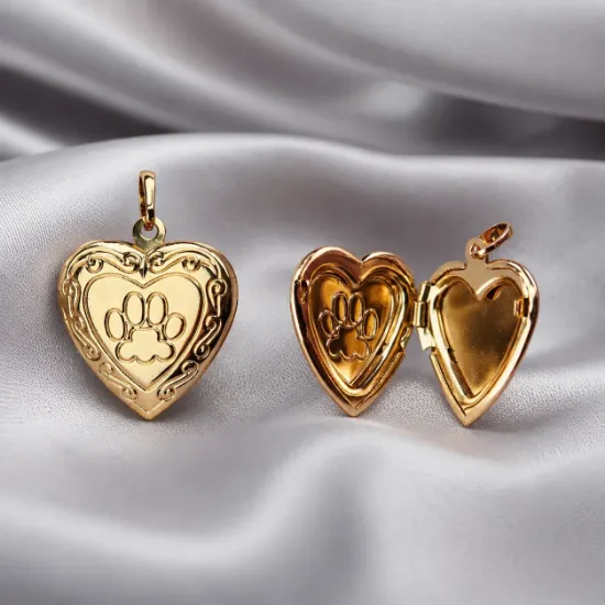 Imagen de Dije Relicario Corazón Huella