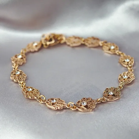 Imagen de Pulsera Eslabones Hamsas  2109