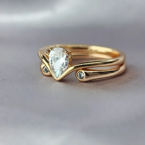 Imagen de Anillo Alianza Gota Chic